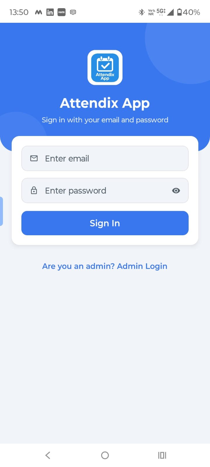 Secure login with biometric app lock